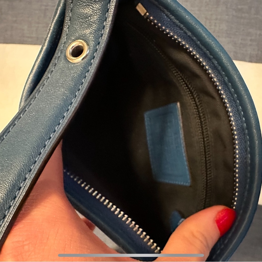 Coach Blue Leather Crossbody Bag - Picture 3 of 3